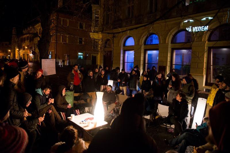 Protest-record la Sibiu, Foto: Facebook / Vadedem#dinSibiu