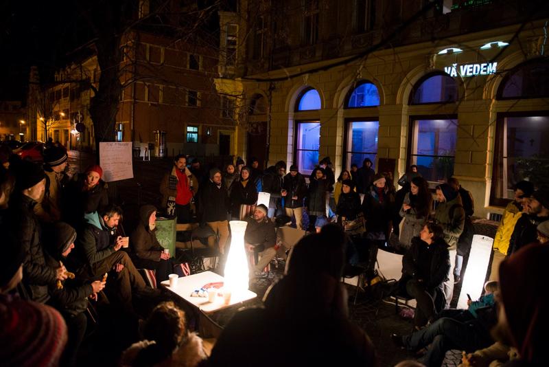 Protest-record la Sibiu, Foto: Facebook / Vadedem#dinSibiu