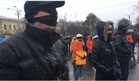 Flashmob Romania redusa la tacere, Foto: Captura Rezistenta Tv