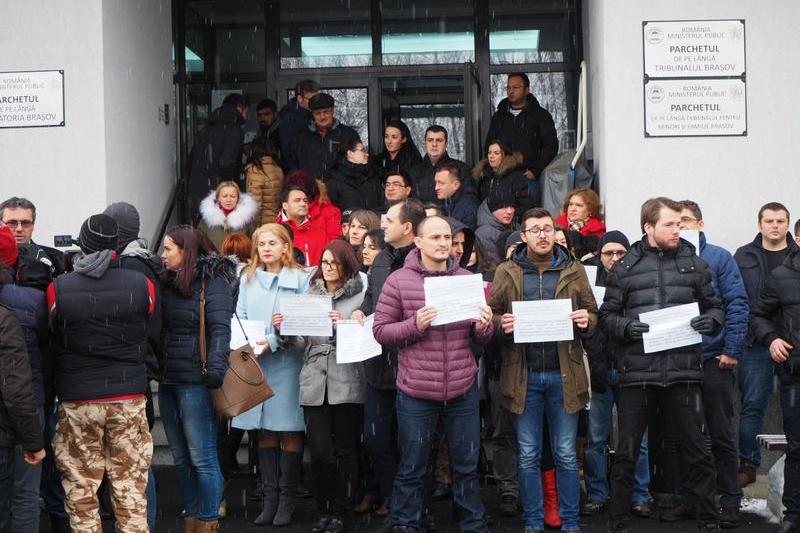 Protestul magistratilor la Brasov, Foto: Hotnews