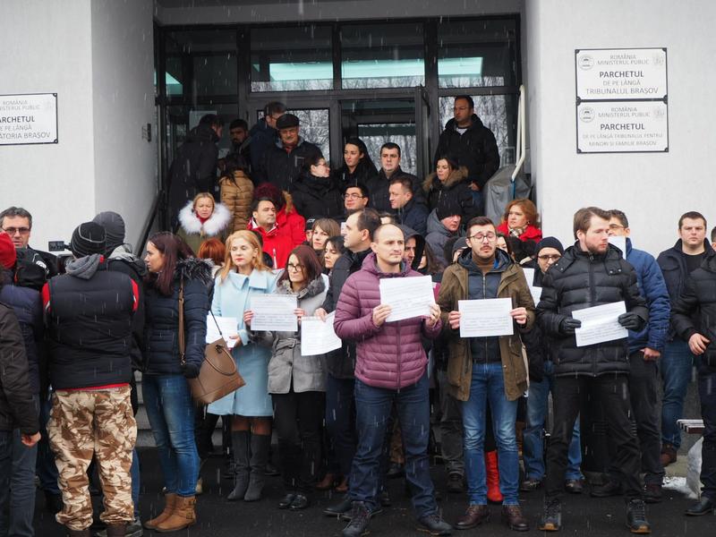 Protestul magistratilor la Brasov, Foto: Hotnews