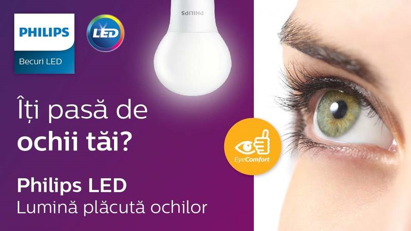 Lumina placuta ochilor, Foto: Philips