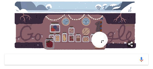 Google Doodle pentru Solstitiul de iarna, Foto: Google