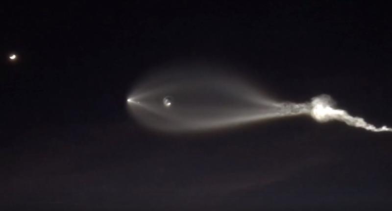 Lansare a rachetei Falcon 9, Foto: Captura YouTube