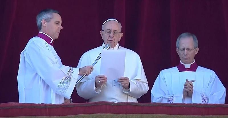 Papa Francisc tine traditionalul Urbi et Orbi, Foto: Captura YouTube
