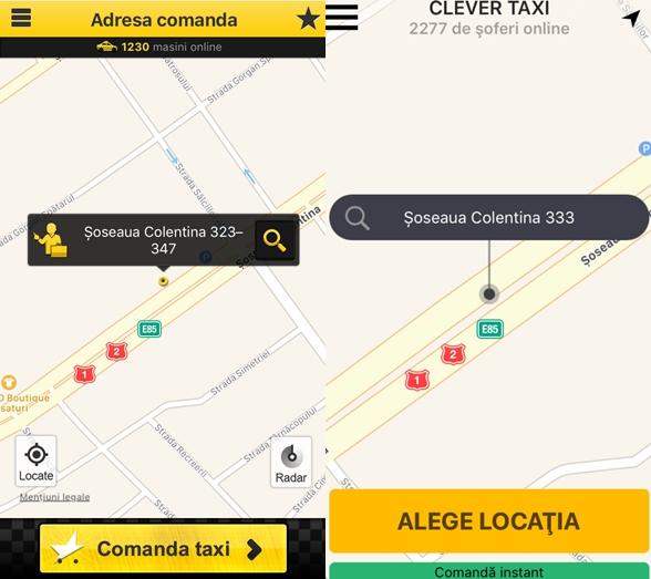 Aplicatiile Star Taxi si Clever Taxi, Foto: Hotnews