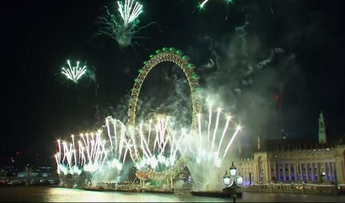 Anul nou la Londra, Foto: Captura Youtube.com