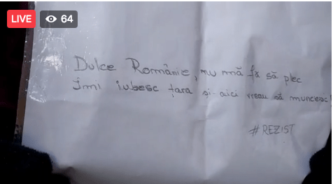 Flashmob Ce-ti doresc eu tie, dulce Romanie, Foto: Va vedem Sibiu Facebook