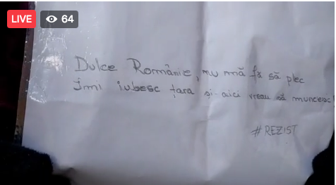 Flashmob Ce-ti doresc eu tie, dulce Romanie, Foto: Va vedem Sibiu Facebook