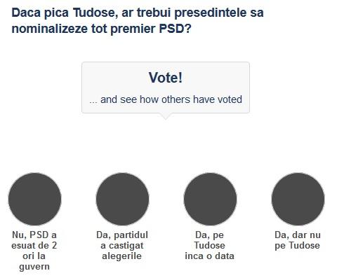 Sondaj - Mihai Tudose premier, Foto: Hotnews