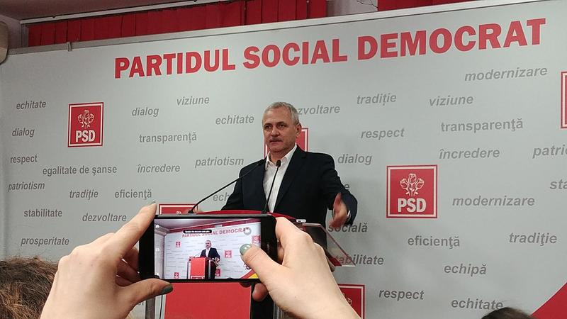 Dragnea, conferinta de presa la PSD, Foto: Hotnews