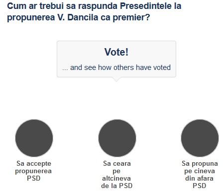 Sondaj - Testul Dancila, Foto: Hotnews