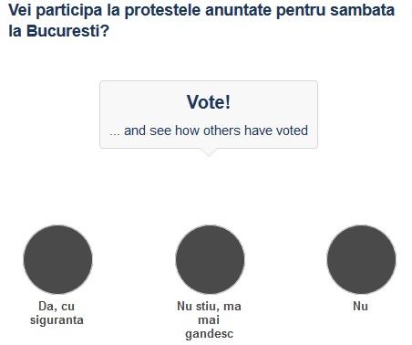 Sondaj protest, Foto: Hotnews