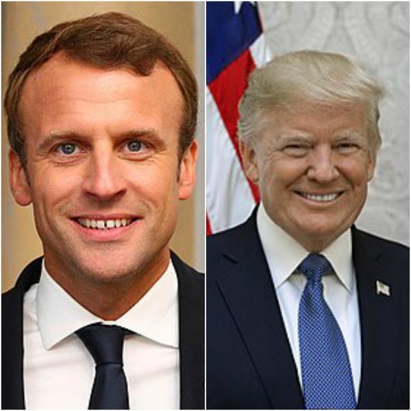 Donald Trump si Emmanuel Macron, Foto: Colaj foto