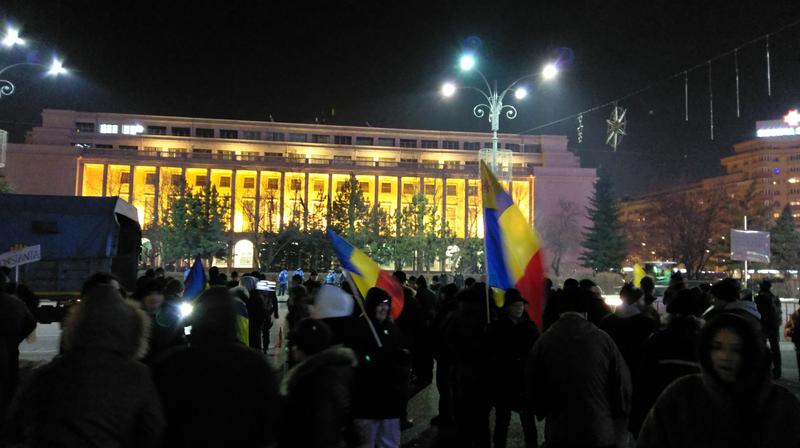 Protestul din Piata Victoriei de pe 24 ianuarie, Foto: Hotnews