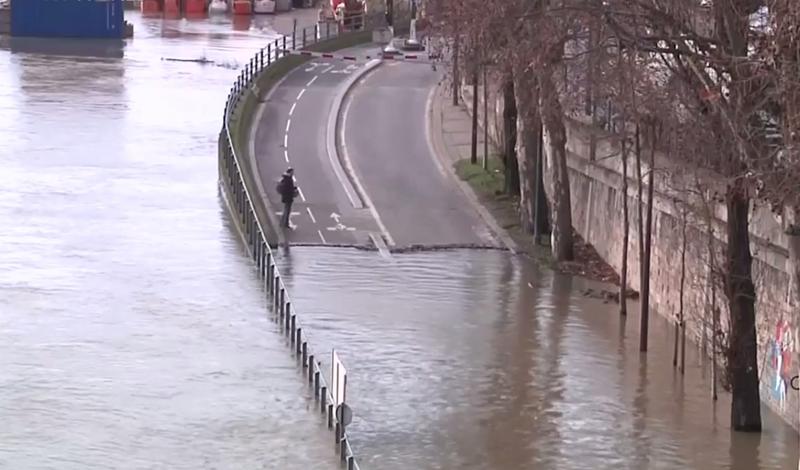 Inundatii in Paris, Foto: Captura YouTube