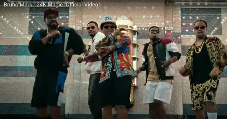 Bruno Mars 24K Magic, Foto: Captura YouTube