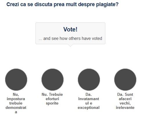 Sondaj plagiate, Foto: Hotnews