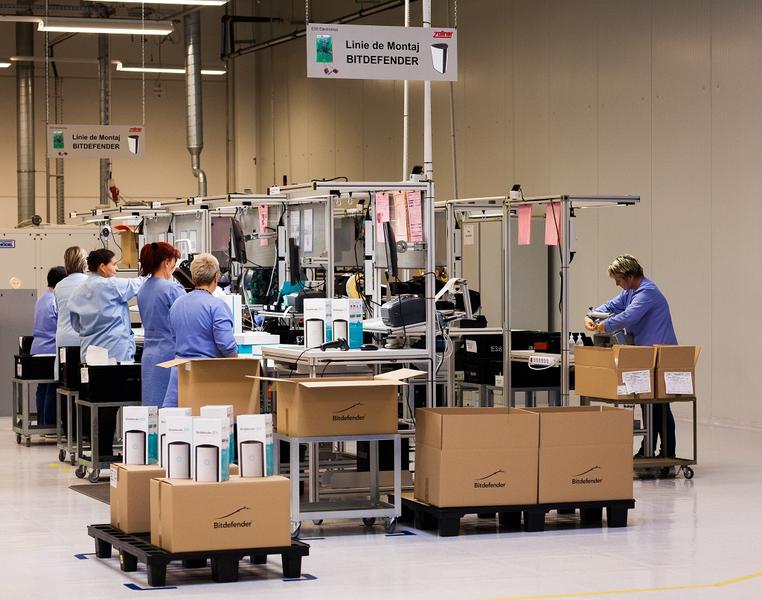 Bitdefender BOX in fabrica Zollner din Satu Mare, Foto: Bitdefender