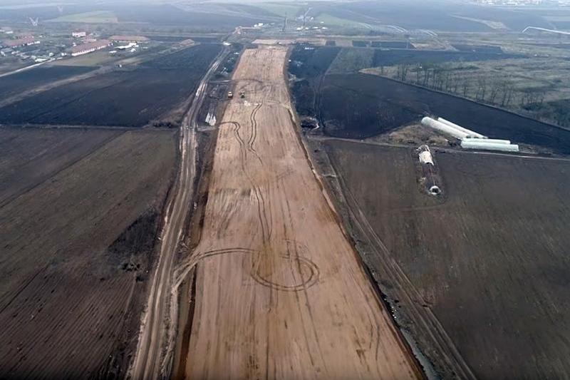 Autostrada Campia Turzii - Tg. Mures (februarie 2018), Foto: Captura YouTube