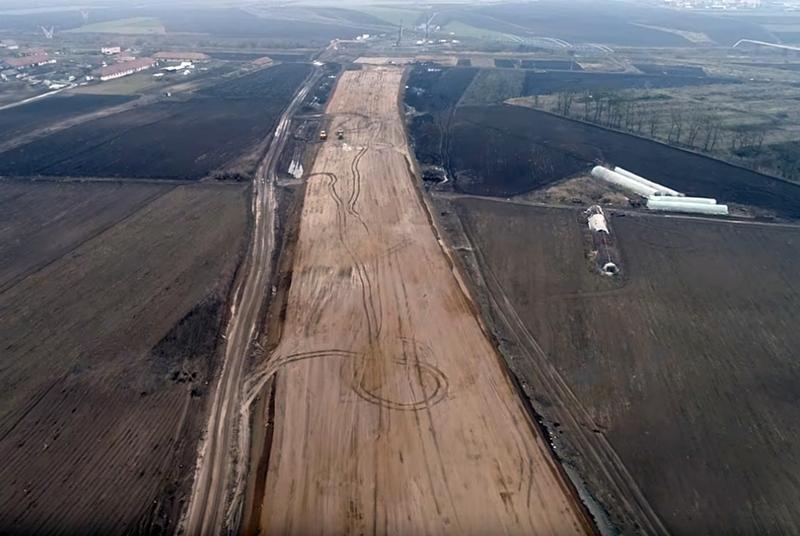 Autostrada Campia Turzii - Tg. Mures (februarie 2018), Foto: Captura YouTube