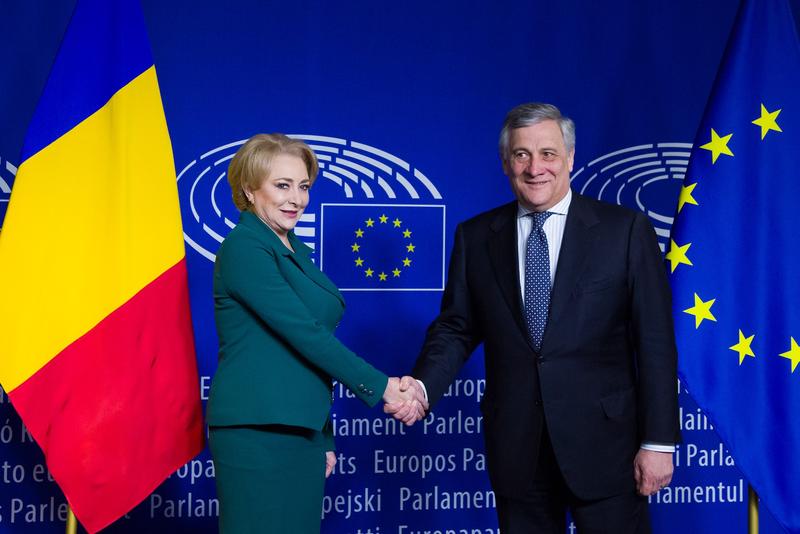Viorica Dancila si Antonio Tajani, Foto: gov.ro