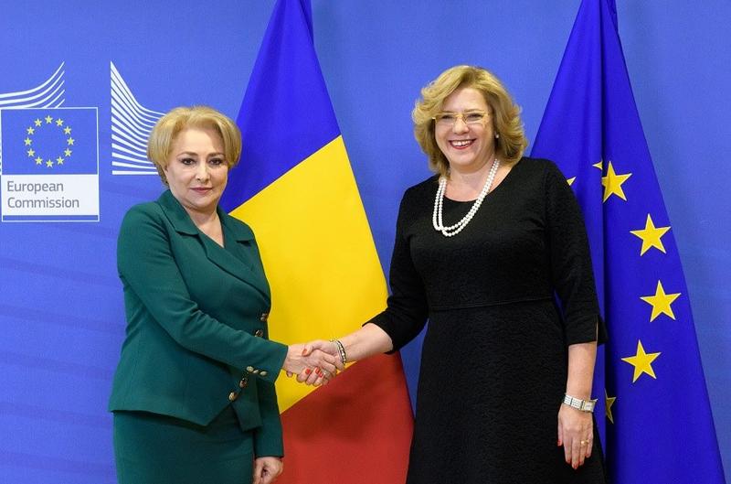 Viorica Dancila si Corina Cretu, Foto: Comisia Europeana
