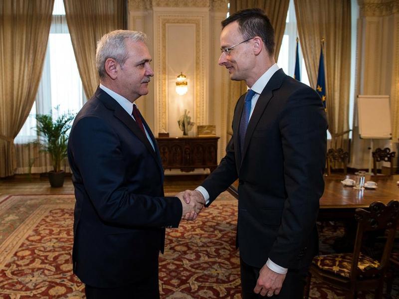 Liviu Dragnea si Peter Szijjarto, Foto: Facebook - Liviu Dragnea