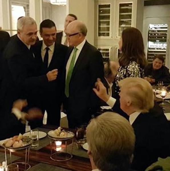 Liviu Dragnea si Sorin Grindeanu, la un eveniment cu Donald Trump, Foto: Facebook - Liviu Dragnea
