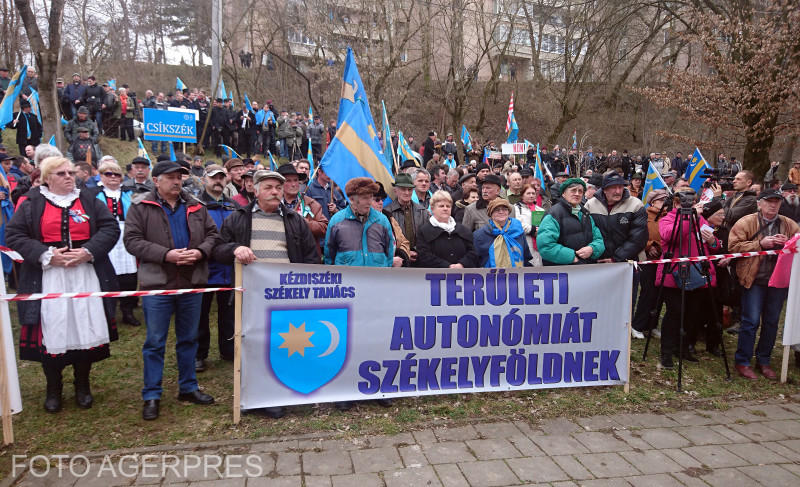 Manifestari de Ziua Libertatii Secuilor, la Targu Mures, Foto: Agerpres