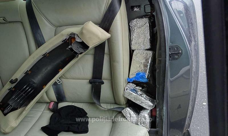 Heroina descoperit la granita, Foto: Politia de Frontiera