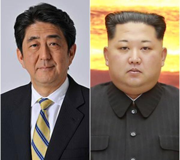 Shinzo Abe/ Kim Jong-un, Foto: Wikipedia