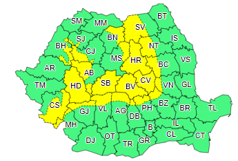 Cod galben vant, Foto: ANM