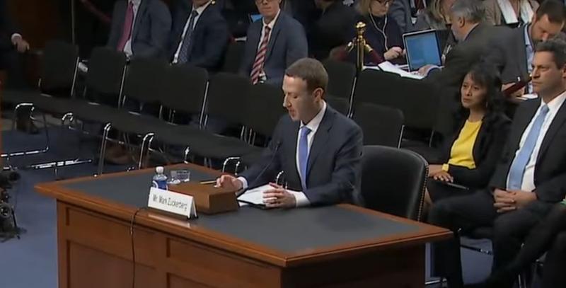 Mark Zuckerberg, in Congresul SUA, Foto: Captura YouTube