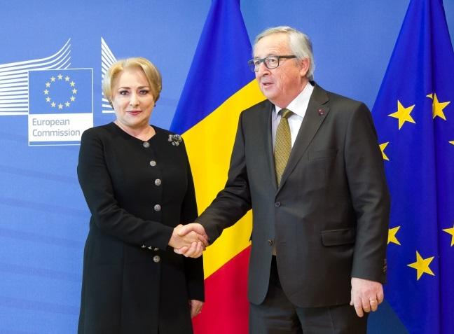 Dancila si Juncker, Foto: Guvern