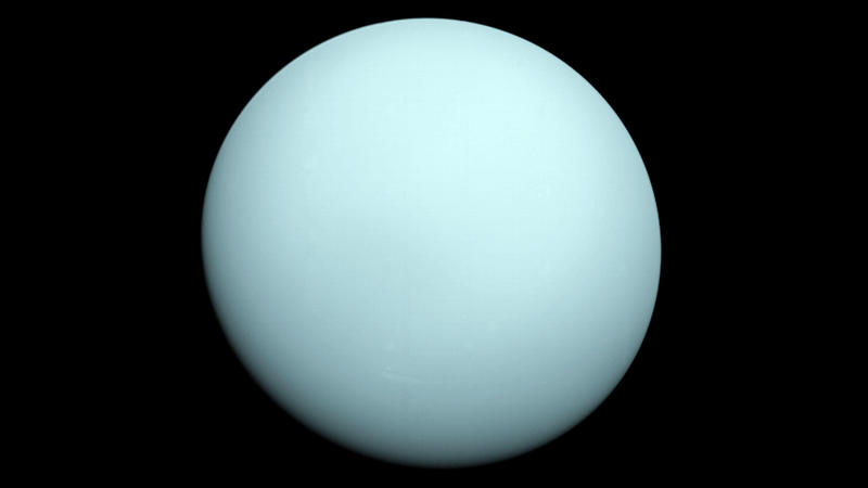 Uranus, fotografiat de Voyager 2, Foto: NASA