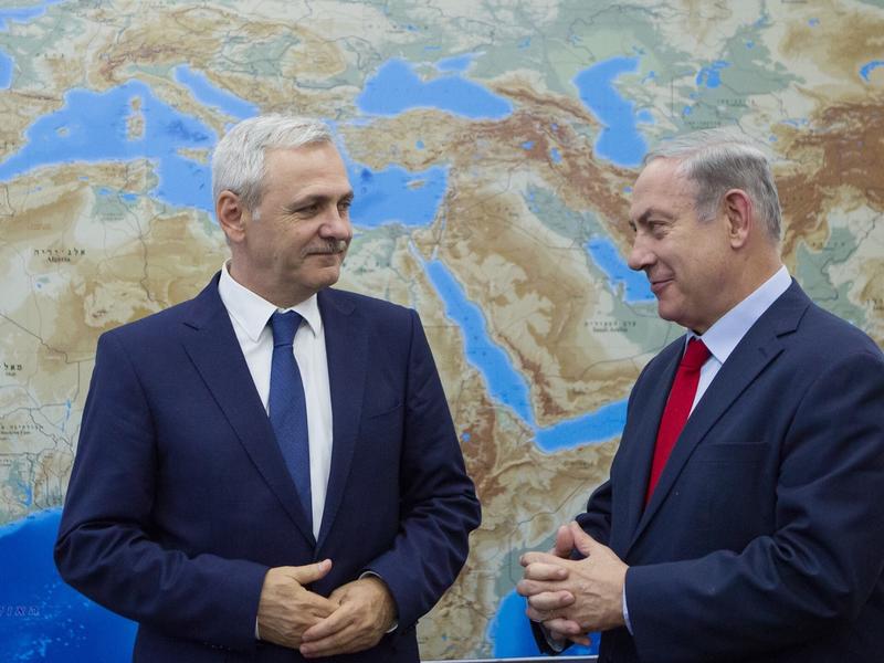 Liviu Dragnea si Benjamin Netanyahu, Foto: Camera Deputatilor