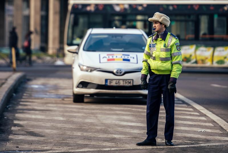 Politist in trafic, Foto: Facebook - Politia Romana