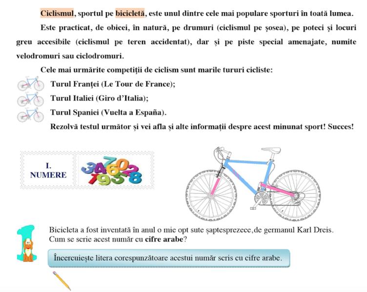Fragment din subiectele la Matematica pentru clasa a IV-a, Foto: edu.ro