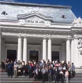 Protest al magistratilor din Pitesti, Foto: Captura Facebook