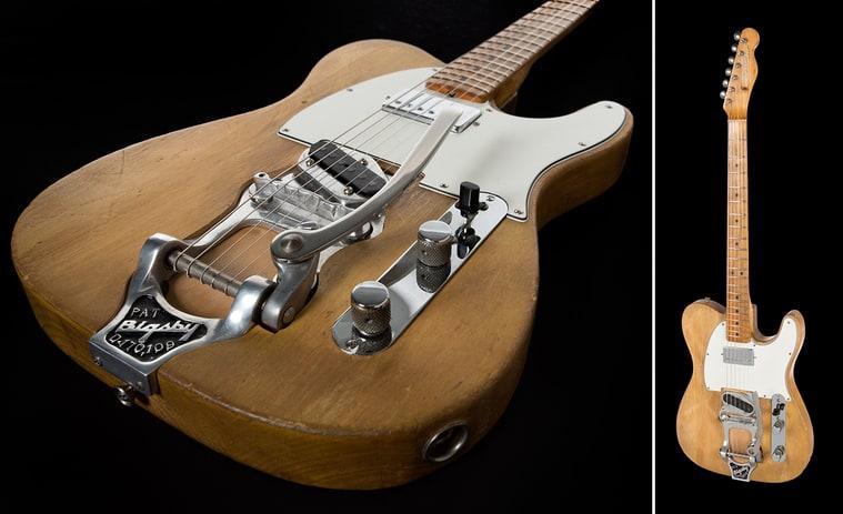 Chitara Fender Telecaster la care a cantat Bob Dylan, Foto: Julien's Auctions