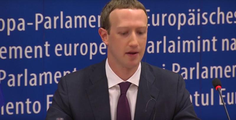 Mark Zuckerberg in Parlamentul European, Foto: Captura YouTube