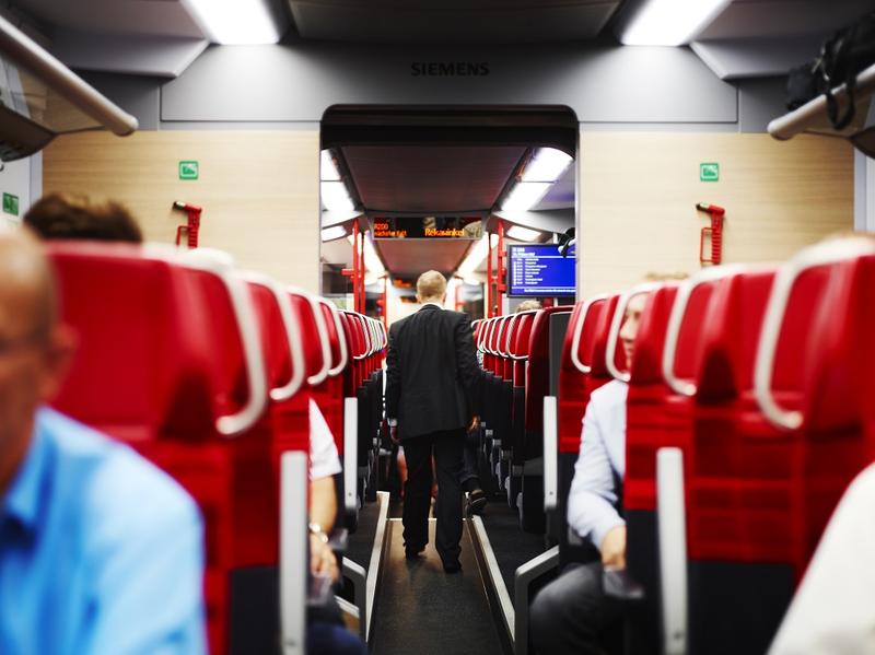 Intr-un tren austriac de scurta distanta, Foto: OBB