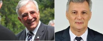 Guvernatorul BNR Mugur Isarescu si senatorul Daniel Zamfir, Foto: Hotnews