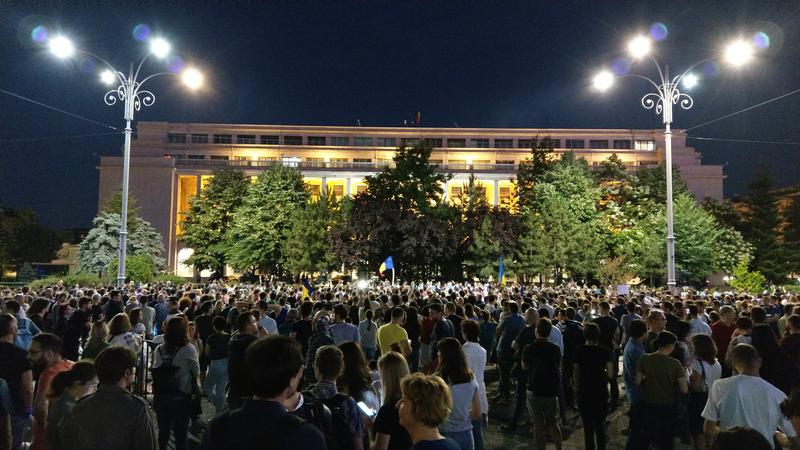 Protest Piata Victoriei, Foto: Hotnews