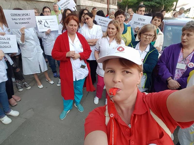 Protest la Cluj (arhiva), Foto: Federatia Sanitas