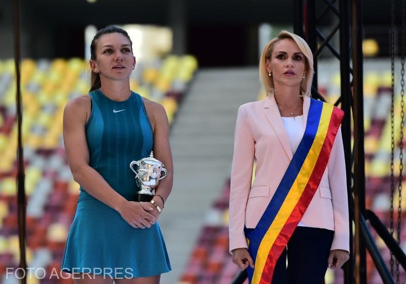 Simona Halep si Gabriela Firea pe Arena Nationala, Foto: Agerpres