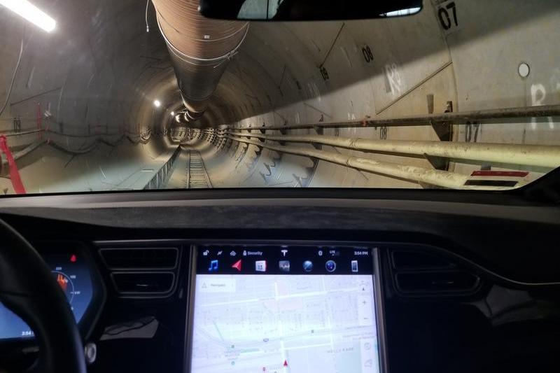 Intr-un tunel al Boring Company, Foto: Boring Company