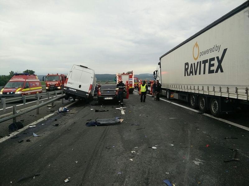 Accident A1, Foto: News.ro