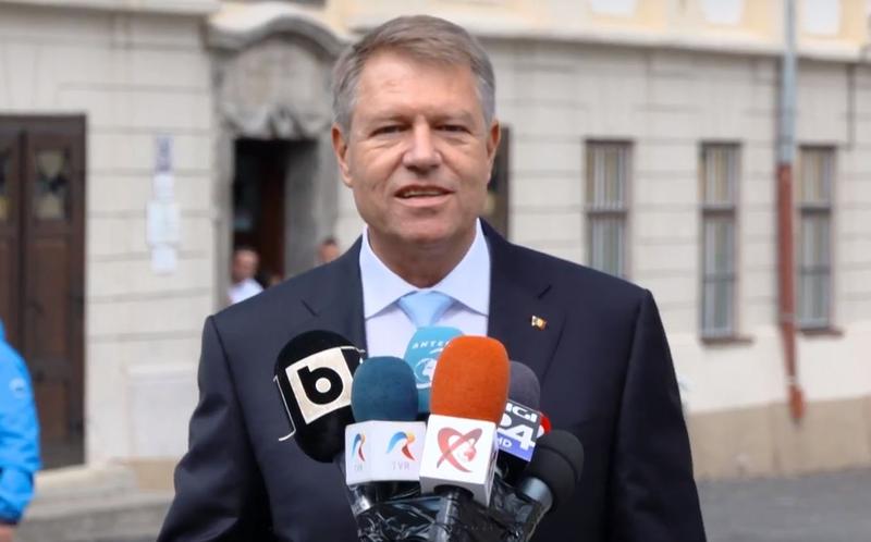 Klaus Iohannis la Sibiu, Foto: Captura YouTube